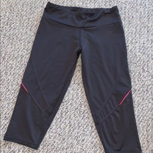 Gray Athletic Capri Leggings